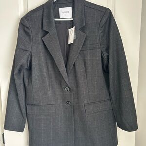 Ricki's Gray Blazer Classic Tailored Suit Jacket